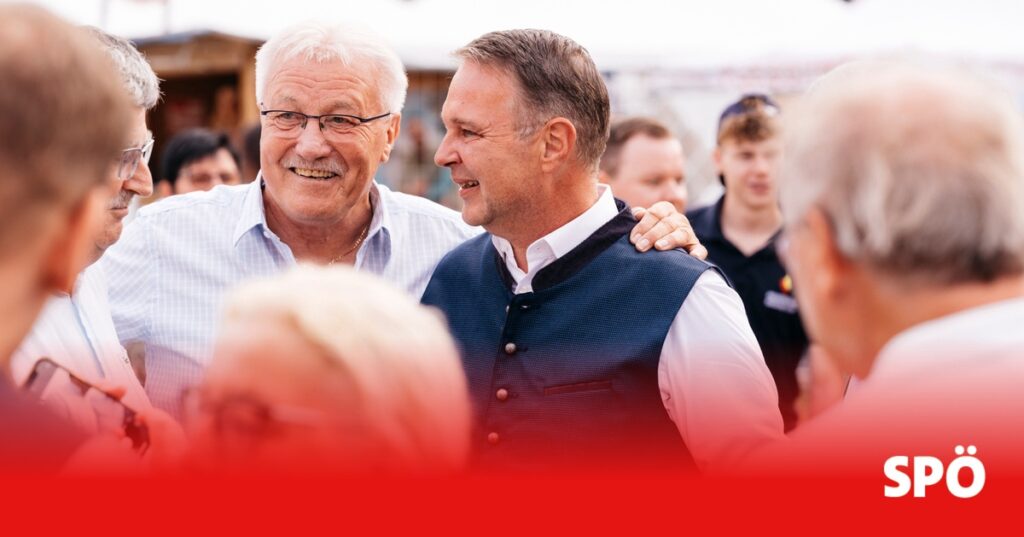 Andreas Babler beim traditionellen Bleiburger Wiesenmarkt: Ein Tag voller Begegnungen und guter Stimmung